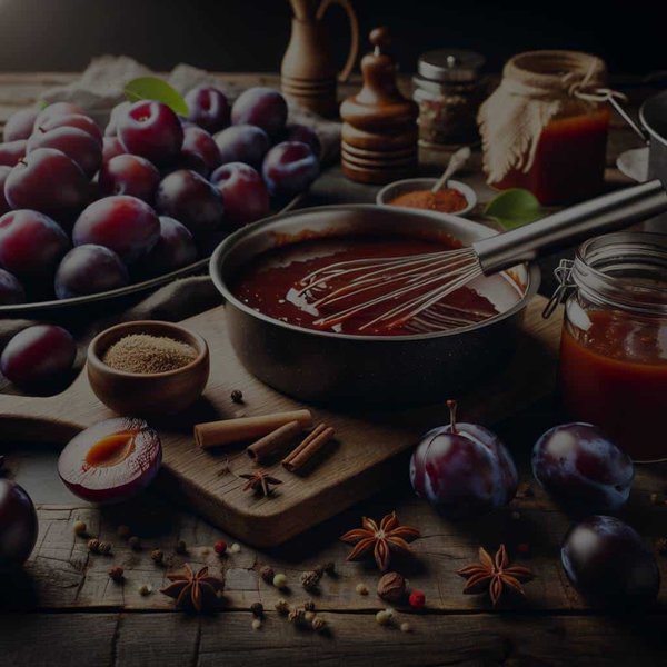 Quelle est la technique pour préparer une sauce aux prunes maison pour accompagner la viande ?